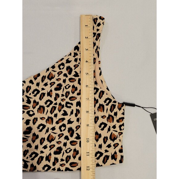 NWT Ryderwear Adapt One Shoulder Sports Bra Small Leopard Removable Padding - Picture 5 of 8